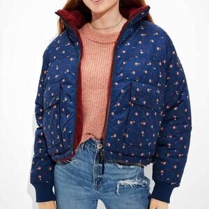 American Eagle Reversible Chill Puffer, Sz Large, cropped